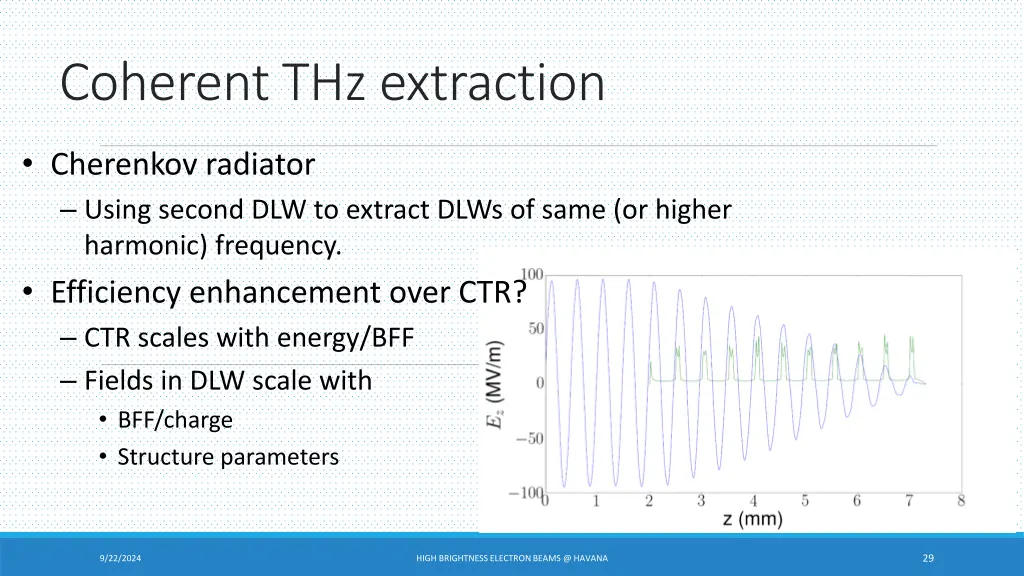 coherent thz extraction