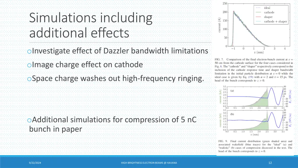 simulations including additional effects