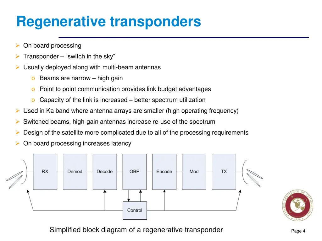 regenerative transponders