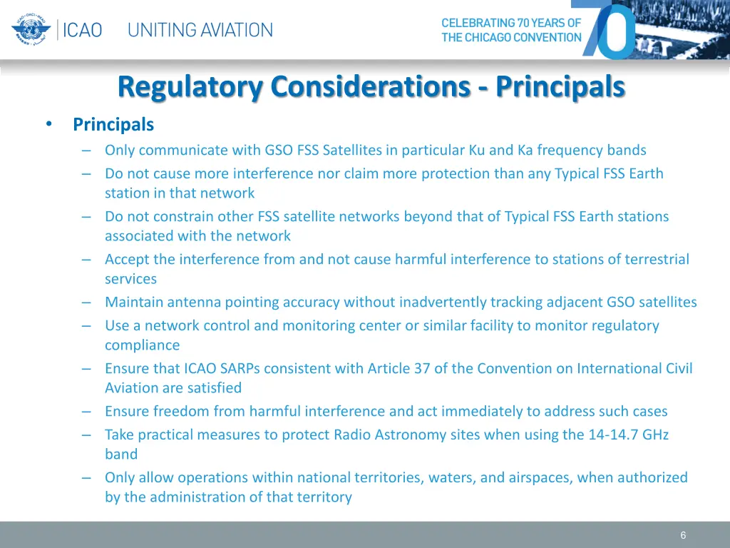 regulatory considerations principals