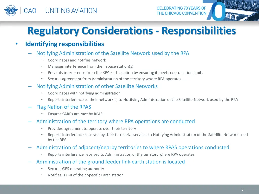 regulatory considerations responsibilities