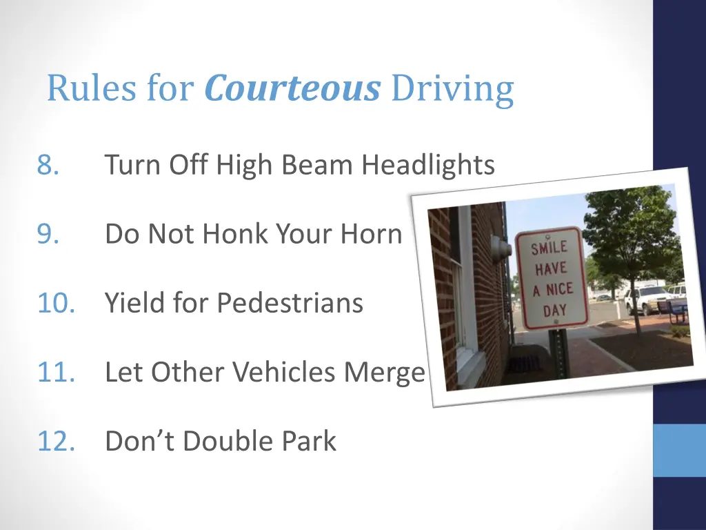 rules for courteous driving 2