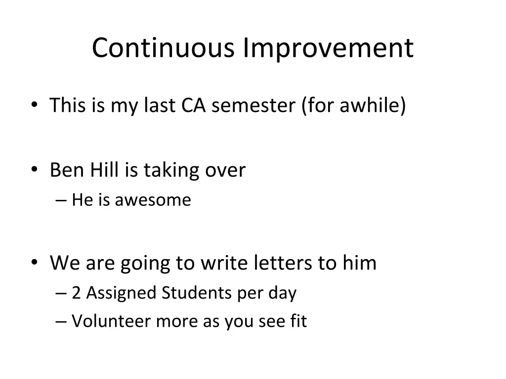 continuous improvement 1