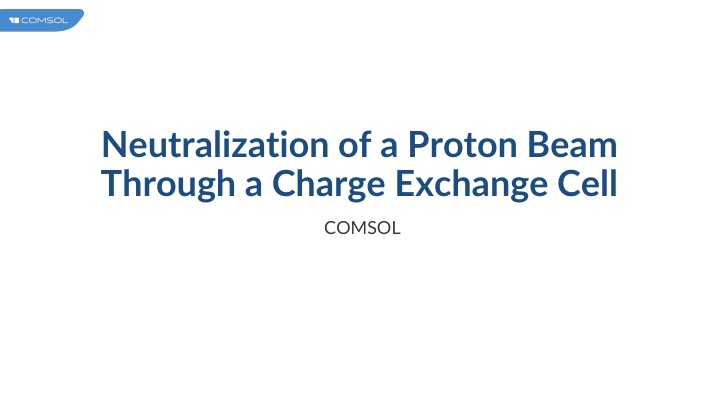 neutralization of a proton beam through a charge