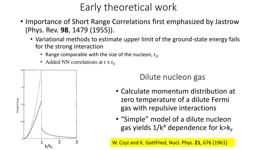 early theoretical work