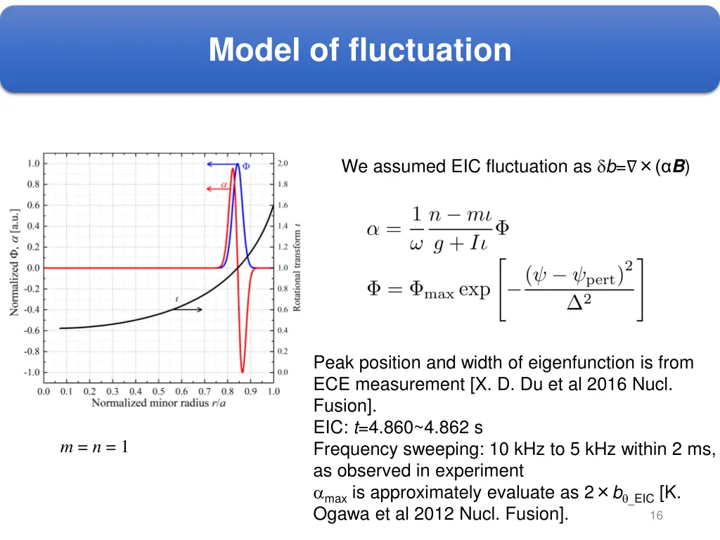 model of fluctuation