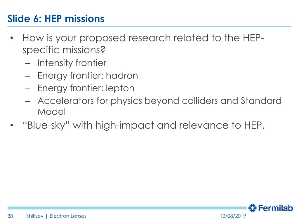 slide 6 hep missions