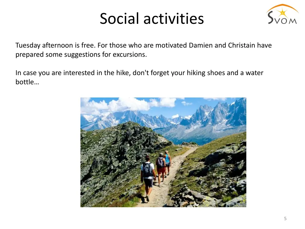 social activities 1