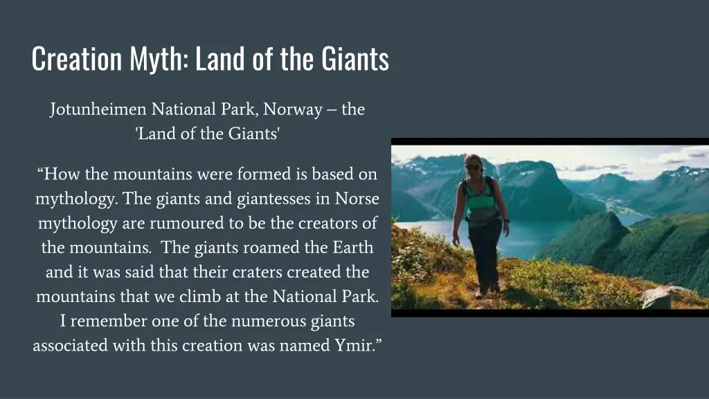 creation myth land of the giants