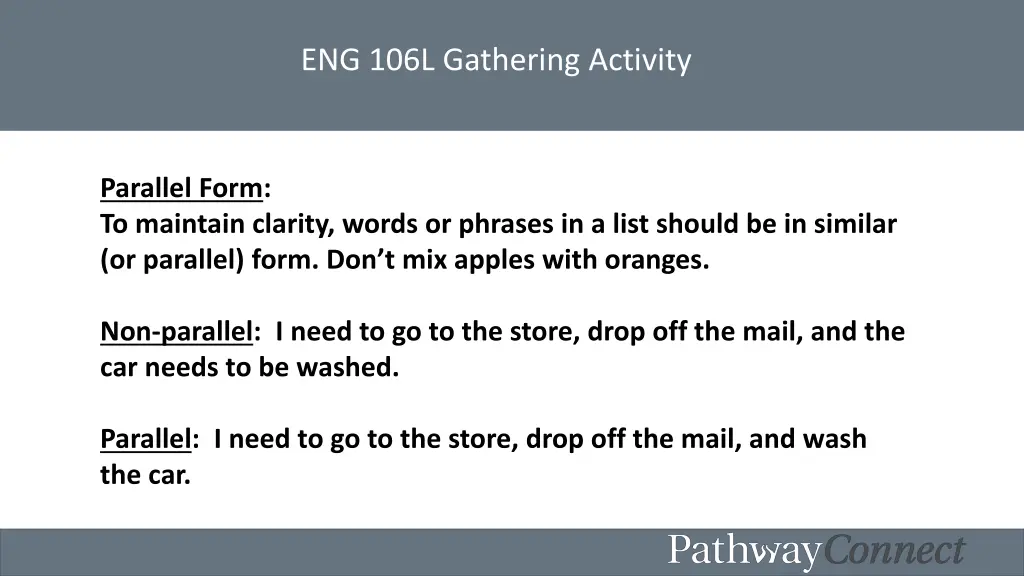 eng 106l gathering activity