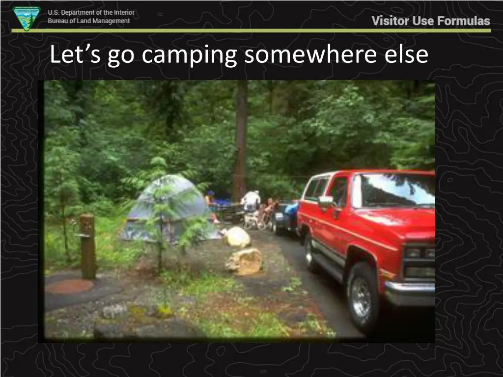 let s go camping somewhere else