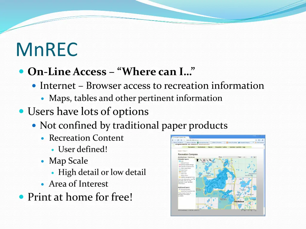 mnrec on line access where can i internet browser