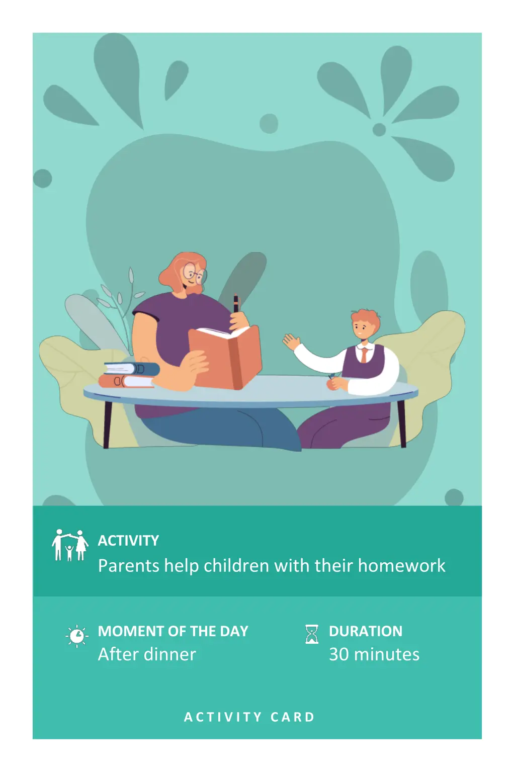 activity parents help children with their homework