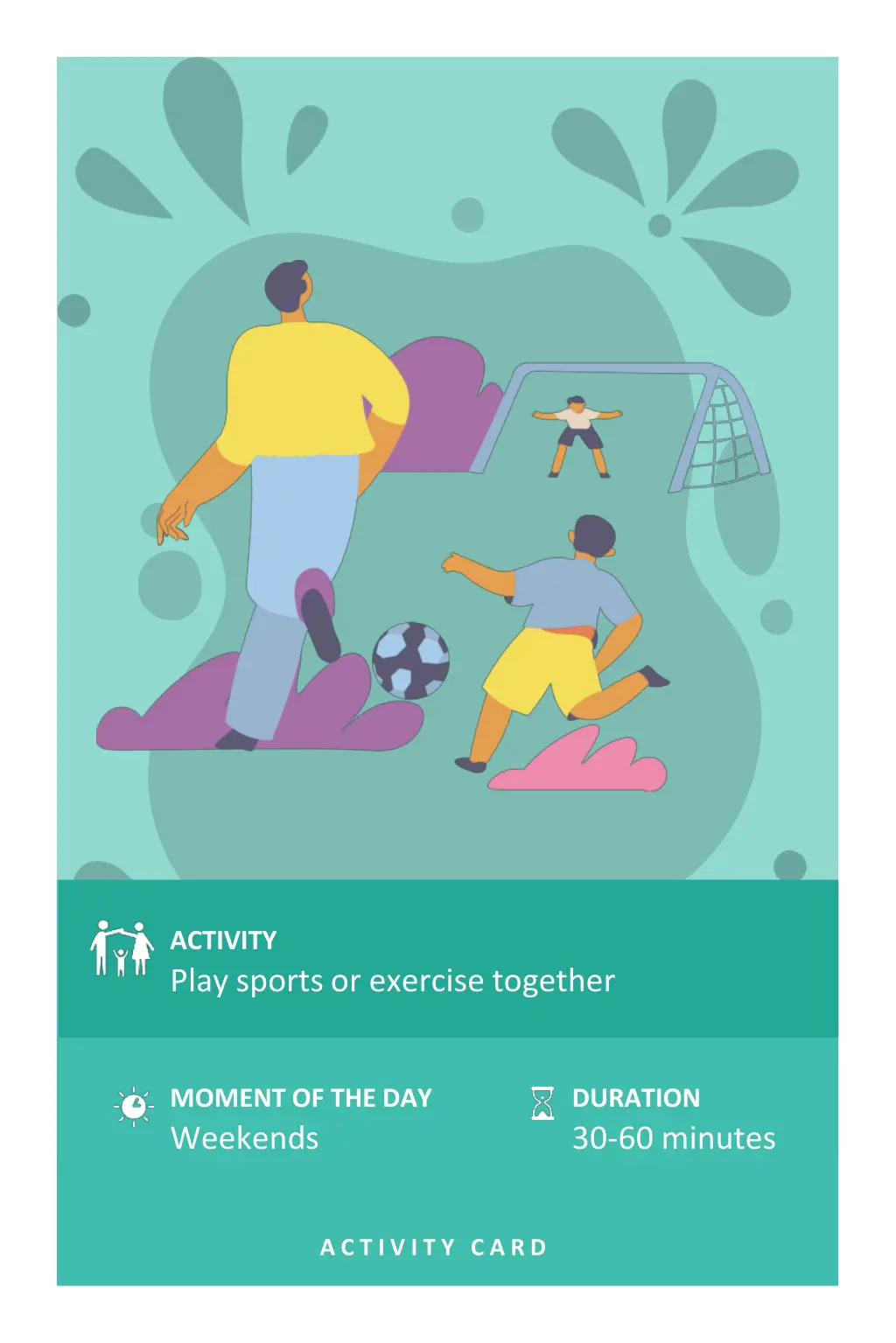 activity play sports or exercise together