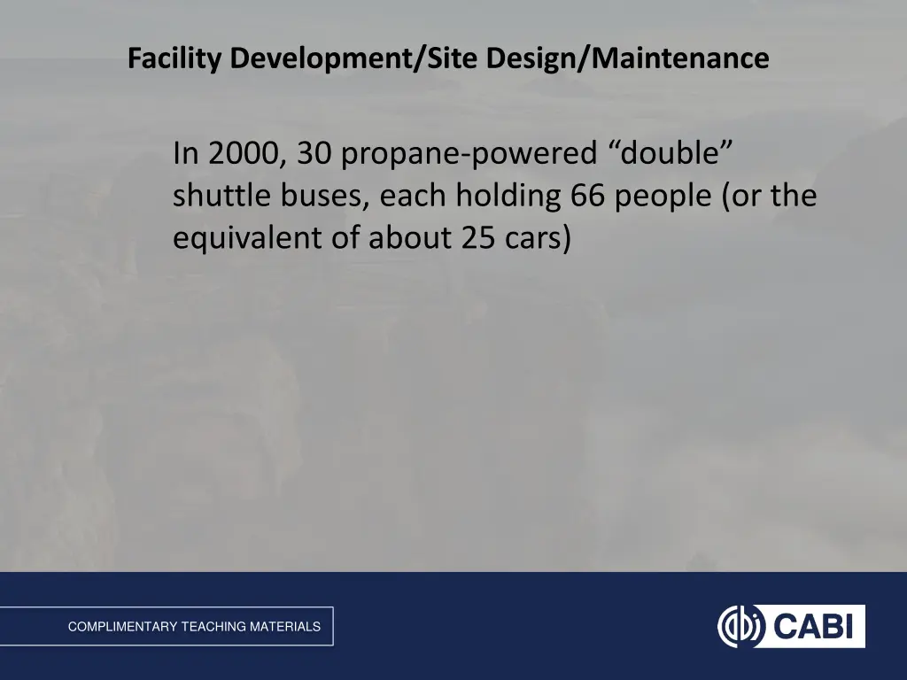 facility development site design maintenance