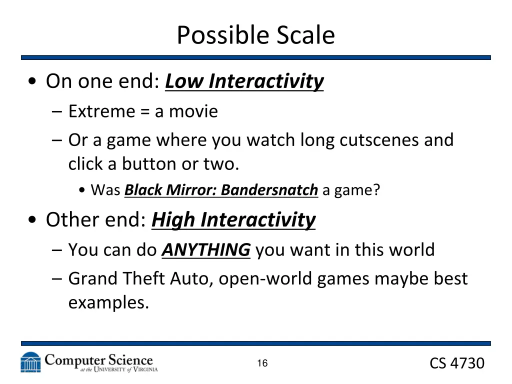 possible scale