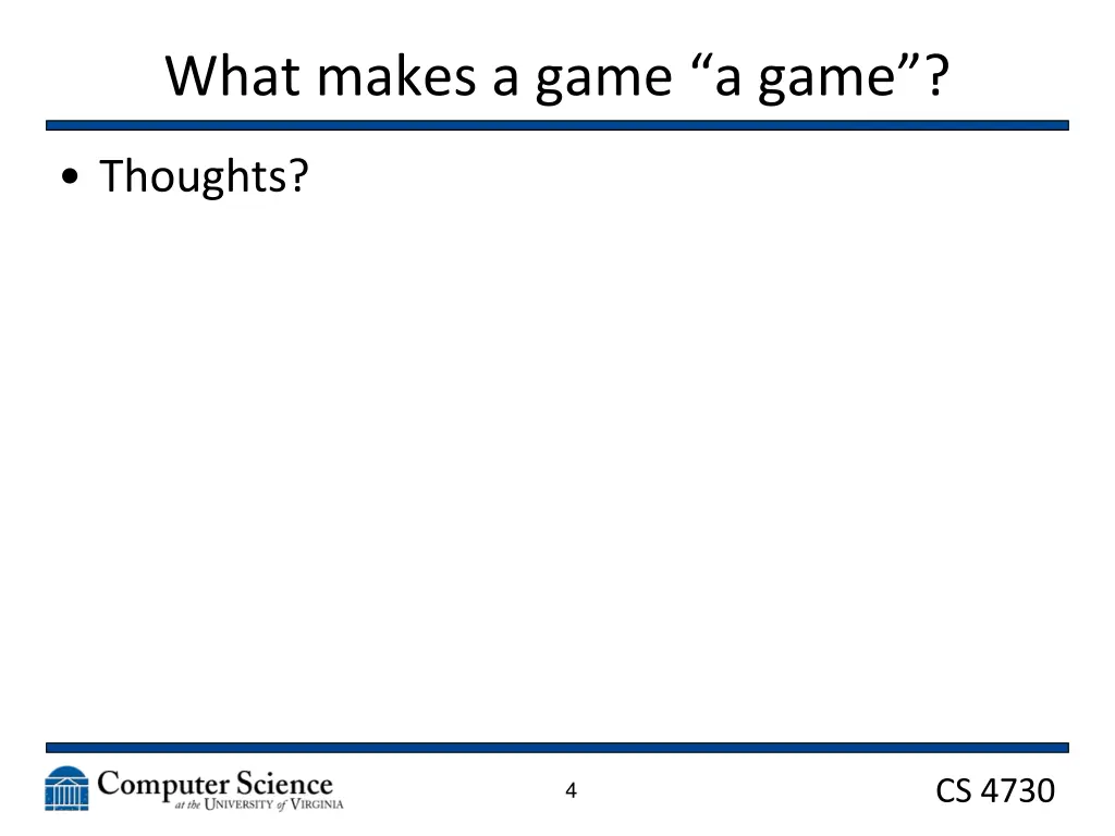 what makes a game a game