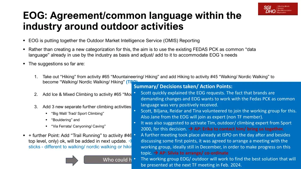 eog agreement common language within the industry