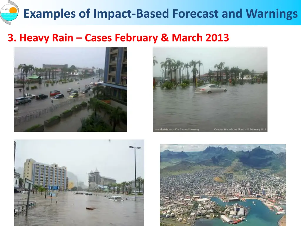 examples of impact based forecast and warnings 1