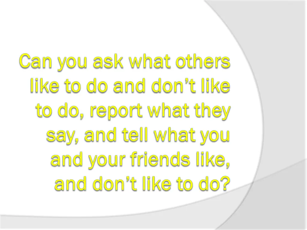 can you ask what others can you ask what others