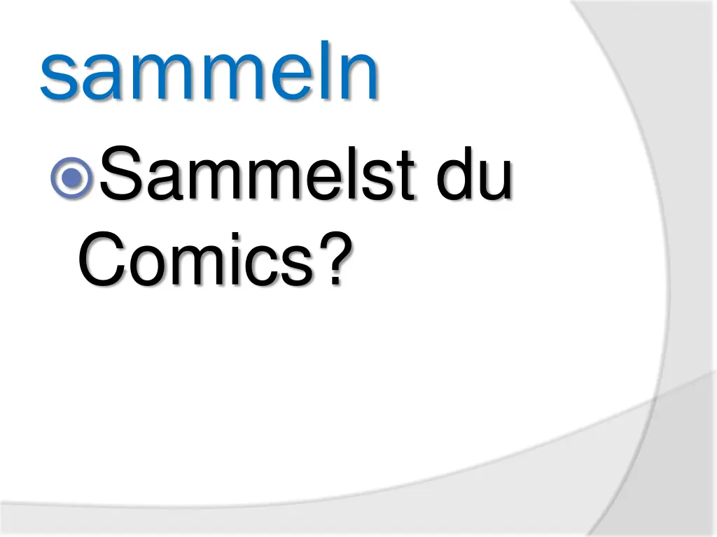 sammeln sammelst du comics