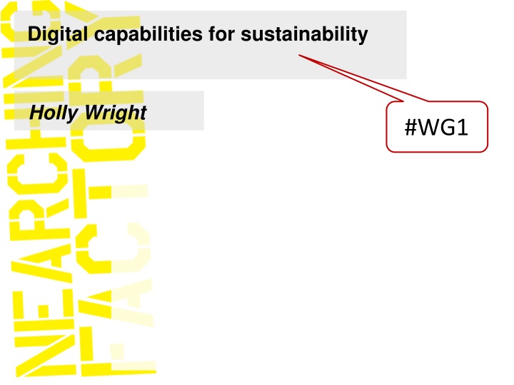 digital capabilities for sustainability