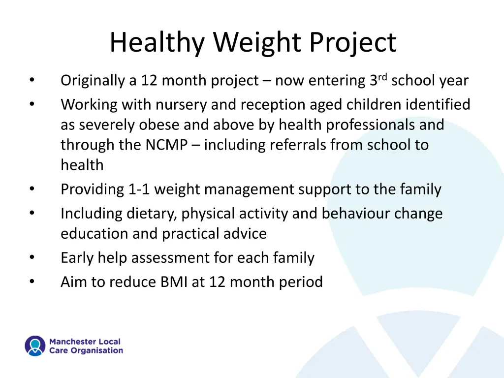 healthy weight project