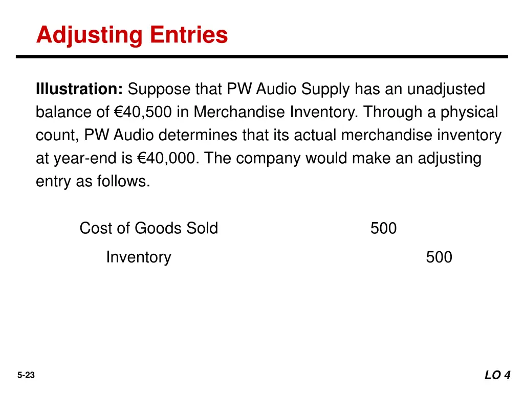 adjusting entries