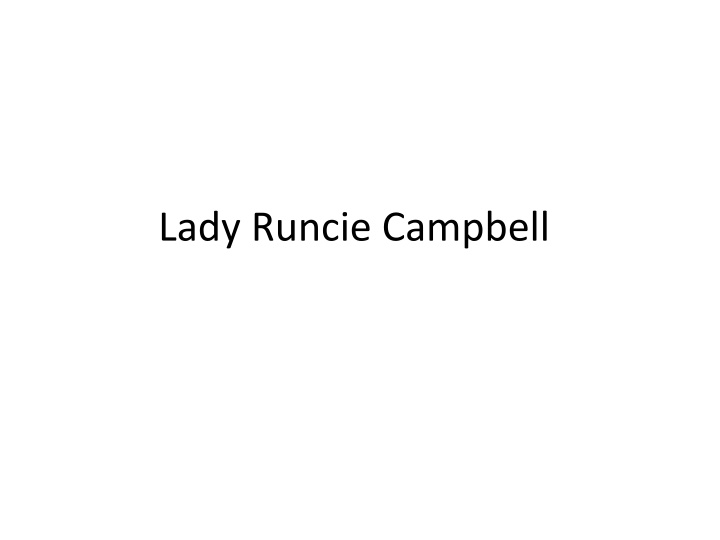 lady runcie campbell