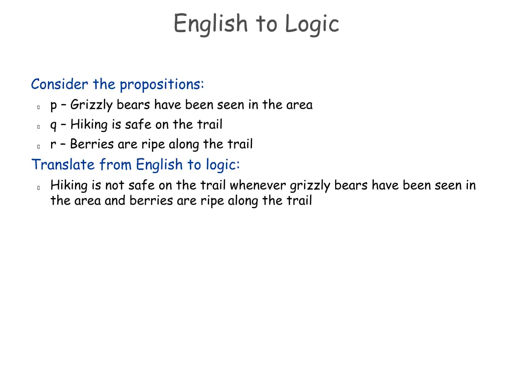 english to logic 2