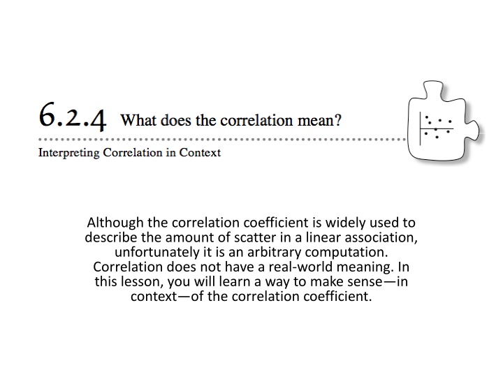 although the correlation coefficient is widely