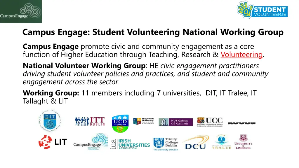 campus engage student volunteering national