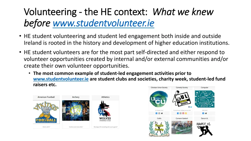 volunteering volunteering the he context