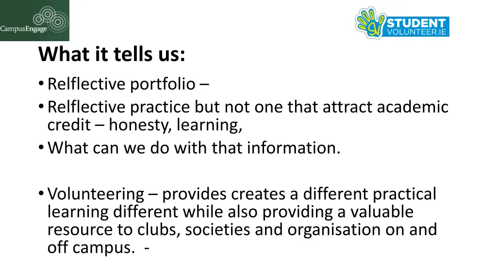 what it tells us relflective portfolio