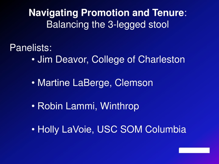 navigating promotion and tenure balancing