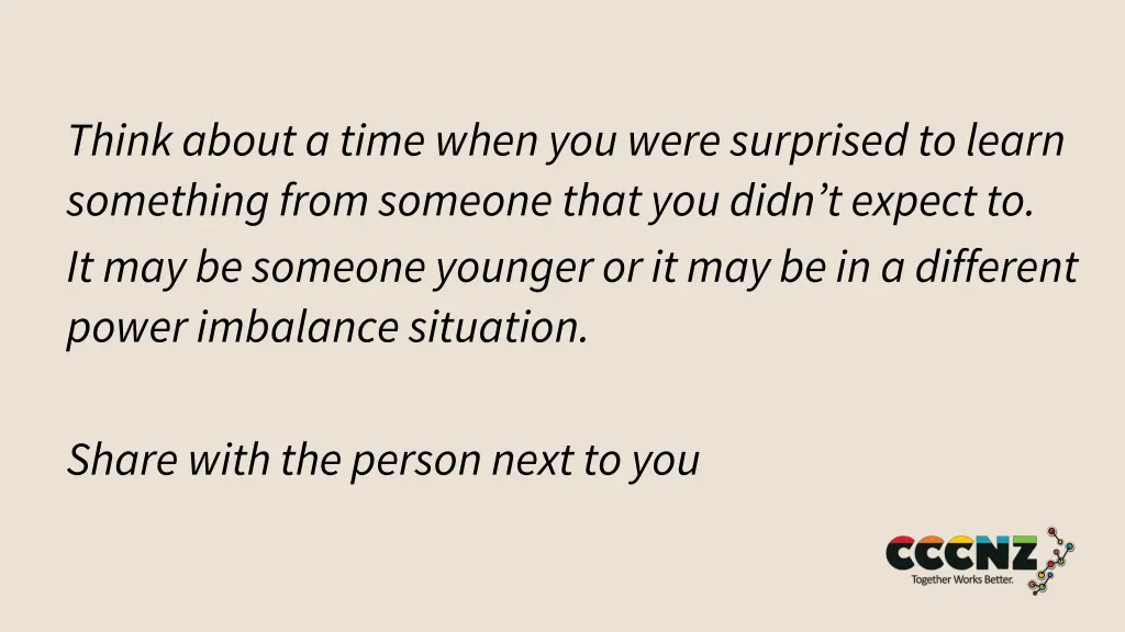 think about a time when you were surprised