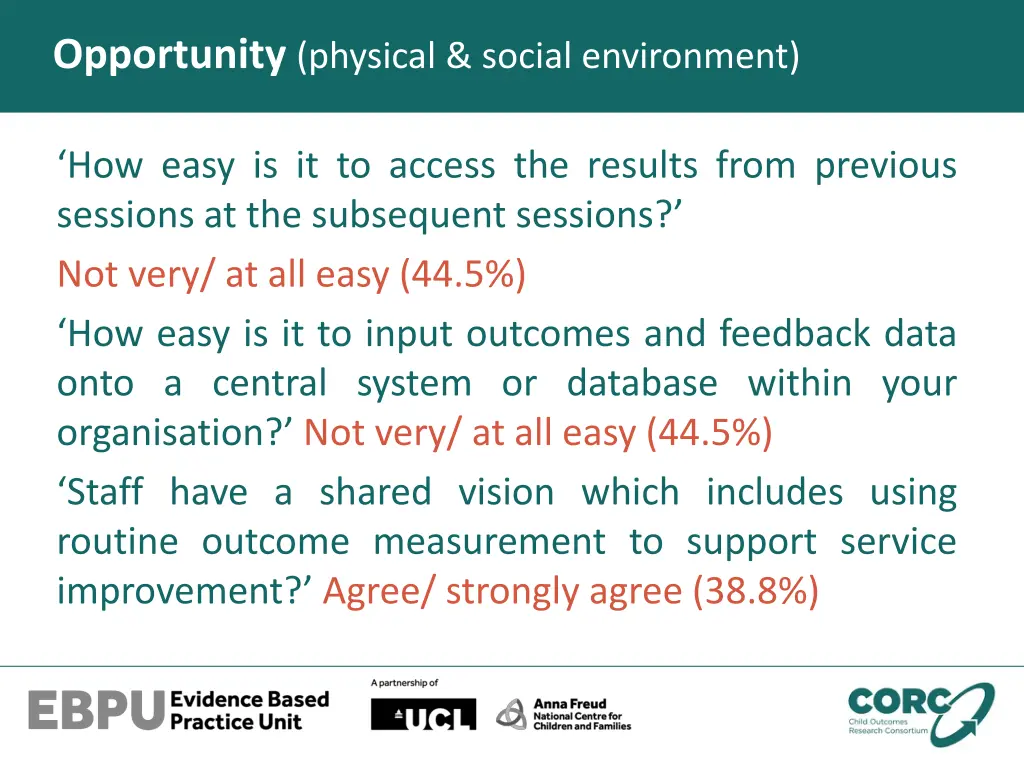 opportunity physical social environment