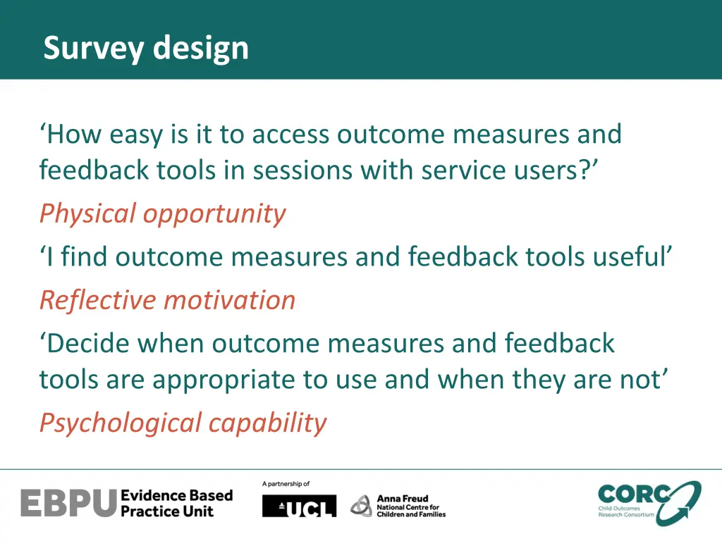 survey design 1