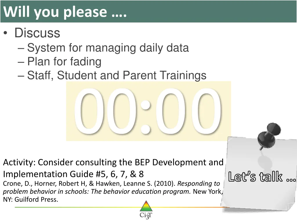 will you please discuss system for managing daily