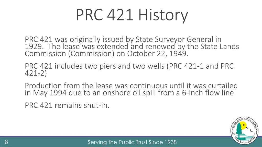 prc 421 history