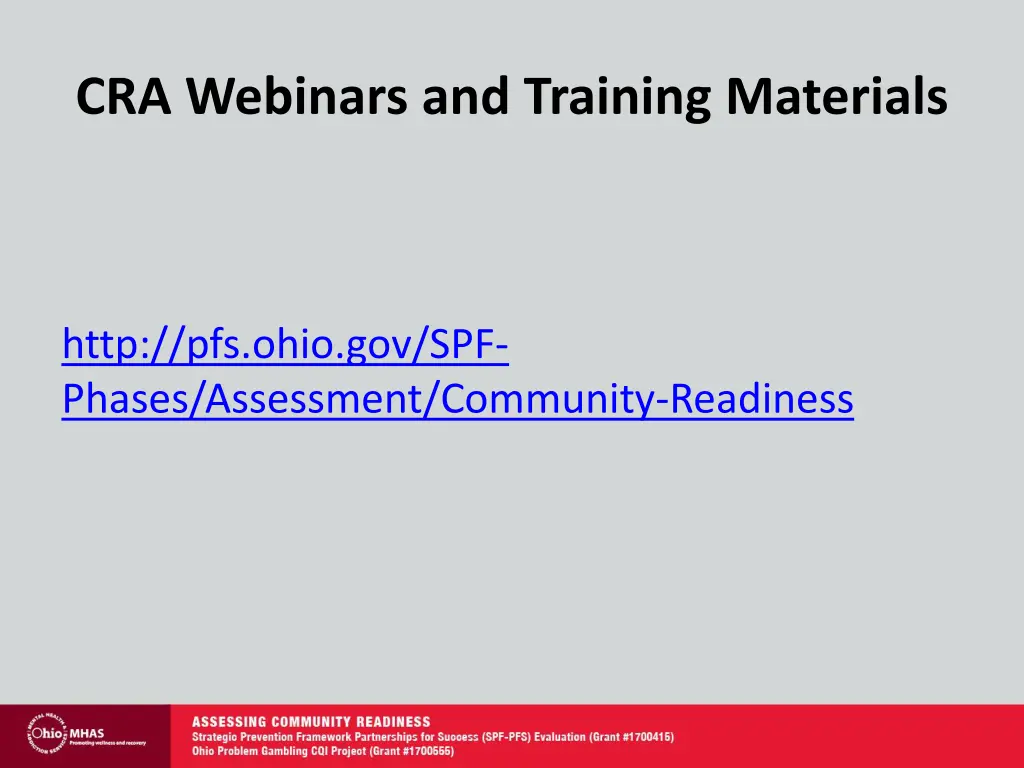 cra webinars and training materials