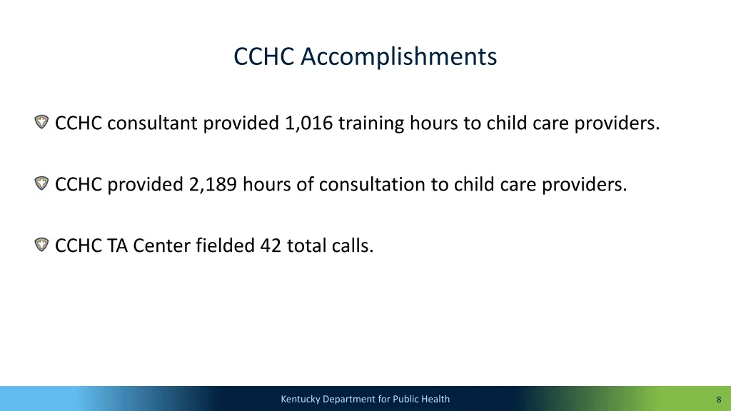 cchc accomplishments