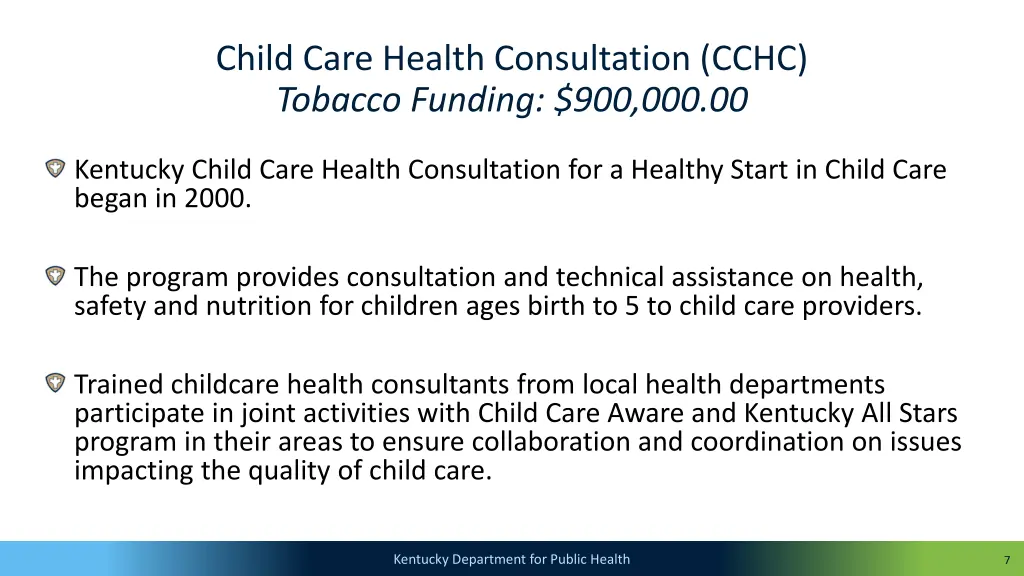 child care health consultation cchc tobacco