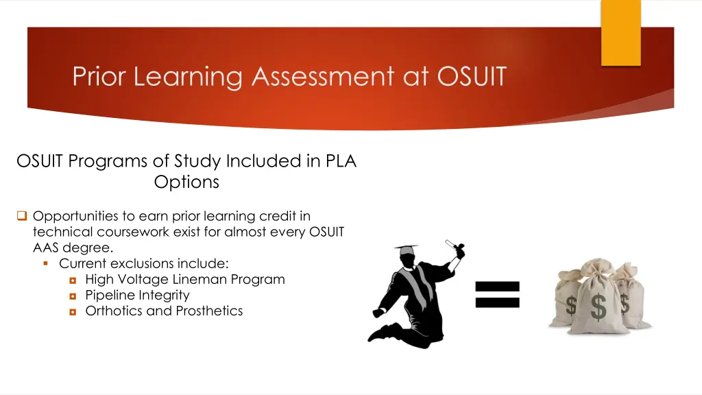 prior learning assessment at osuit 8