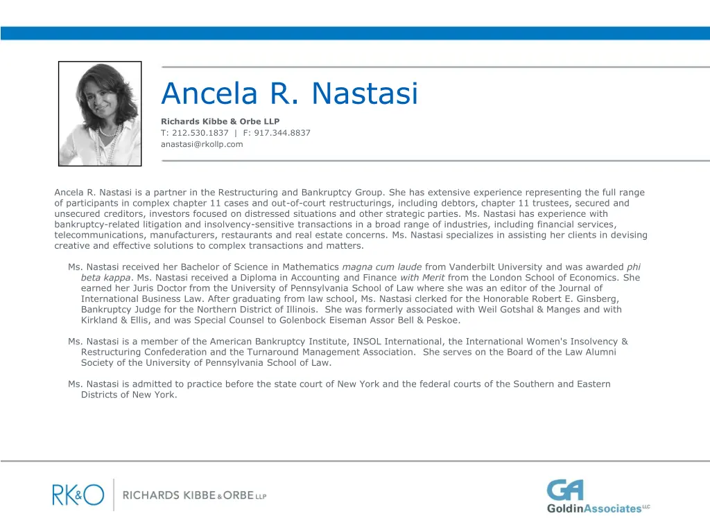 ancela r nastasi