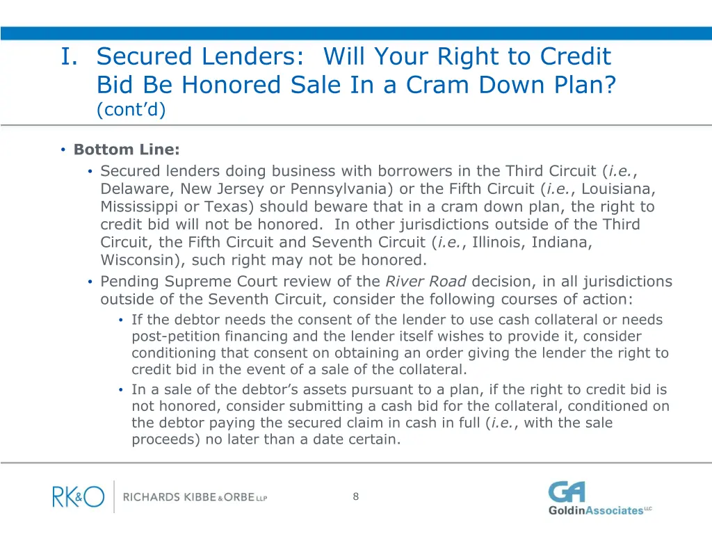 i secured lenders will your right to credit 6