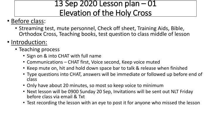 13 sep 2020 lesson plan 13 sep 2020 lesson plan