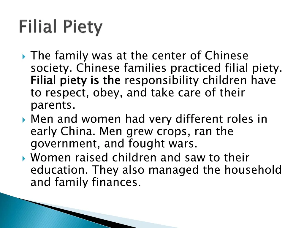 the family was at the center of chinese society