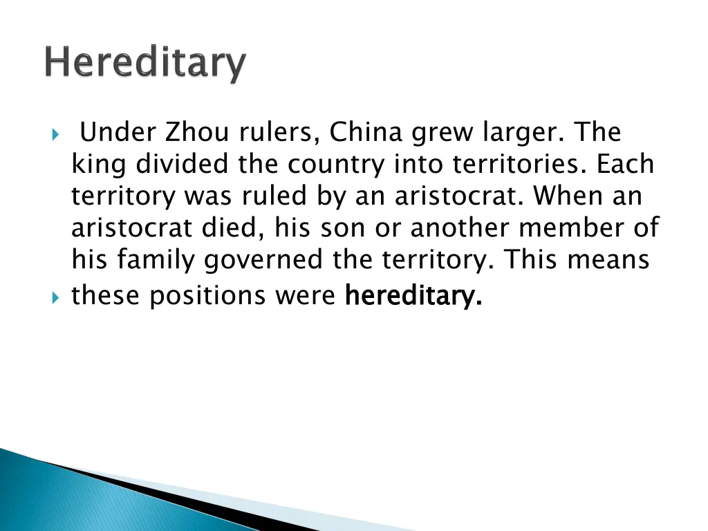 under zhou rulers china grew larger the king