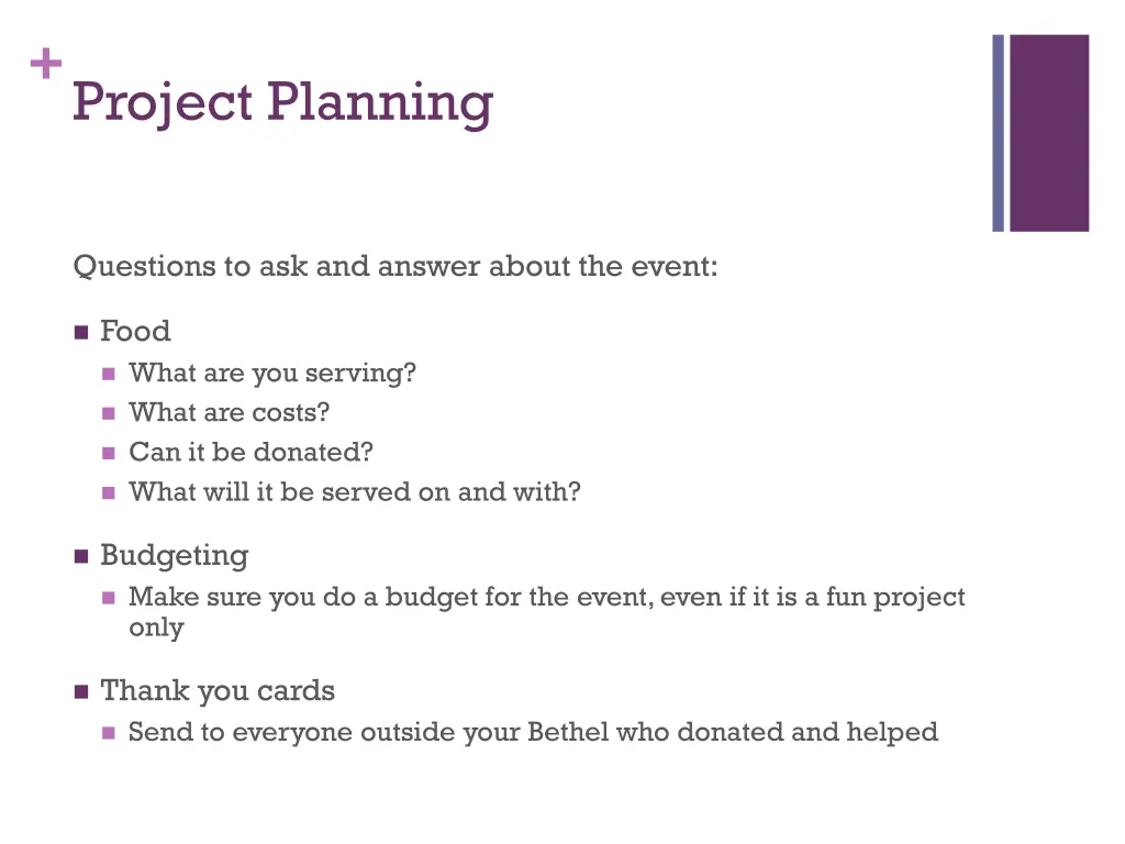 project planning 4